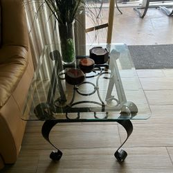 Glass End Table