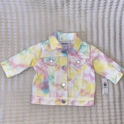 New! Tye dye Baby Jean Jacket