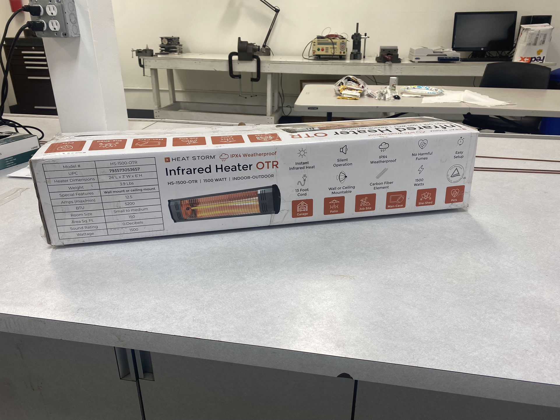 Heated Storm Infrared Heater HS-1500-OTR /1500 Watts for Sale in Artesia,  CA - OfferUp