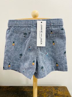 Janie and Jack Boys Linen Blend Shorts NWT