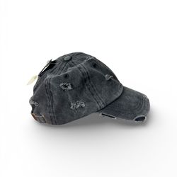 No Boundaries one size washed black baseball cap