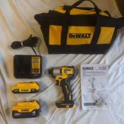 Brand New Dewalt 20V Max brushless cordless impact comes with 2.0 ah battery and 4.0 ah battery  