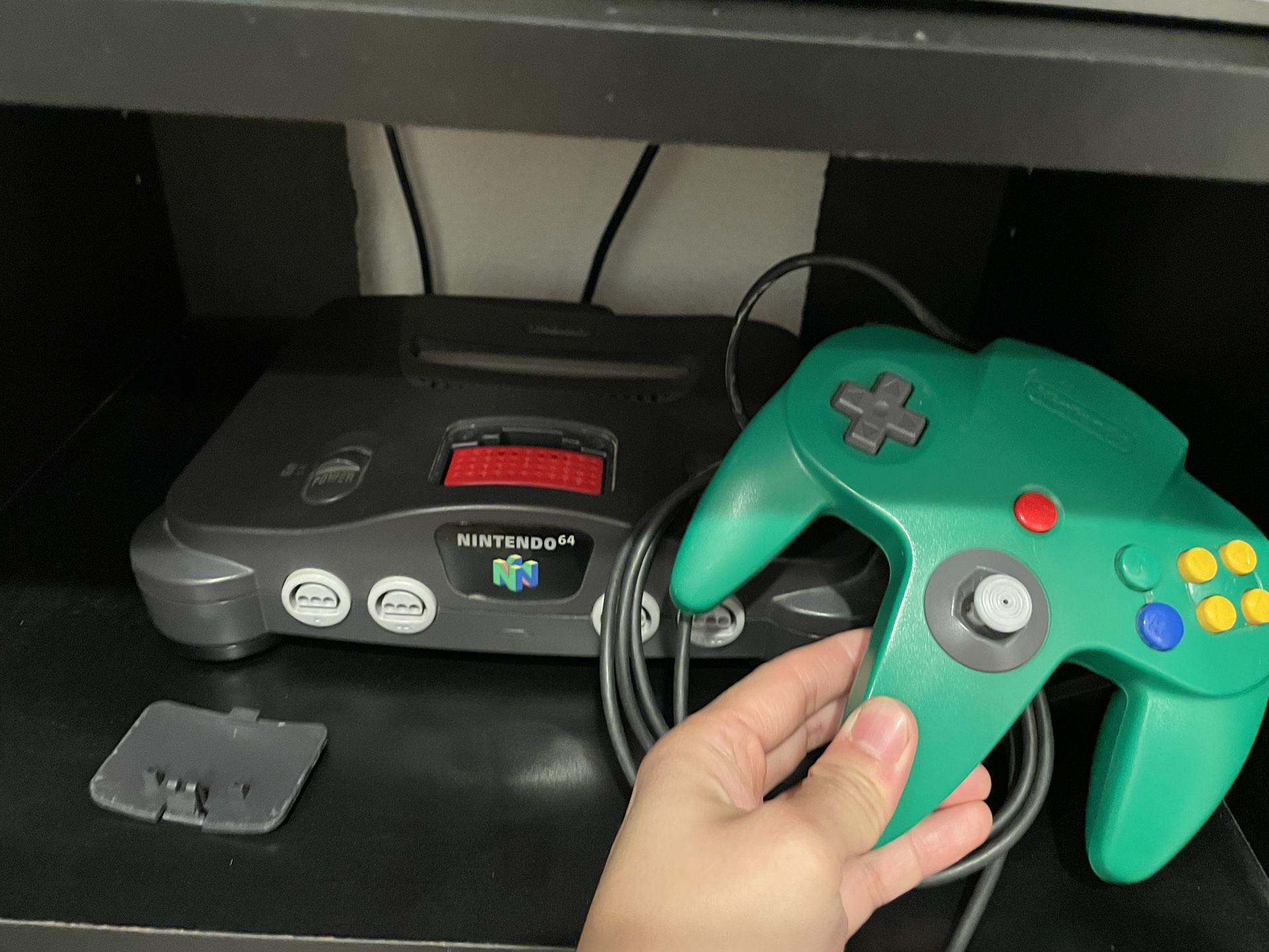Nintendo 64 W Expansion And Green Controller