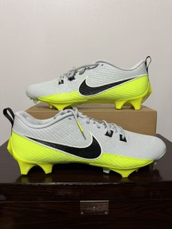 Nike Mens 16 Vapor Edge Speed 360 2 Football Cleats Grey Green Bolt DA5455-004