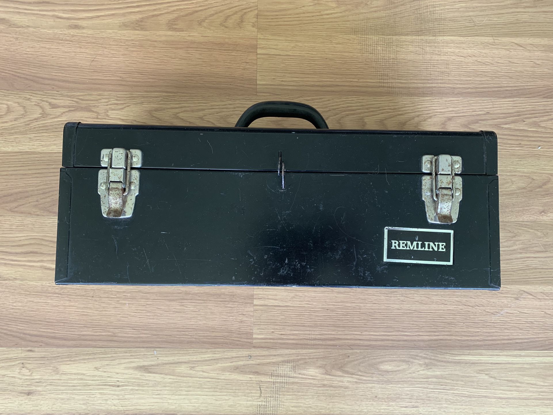 Preowned metal toolbox