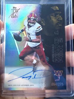 2025 Topps Signature Class Jayden Daniels Round Pick 2 #57 Auto 064/275