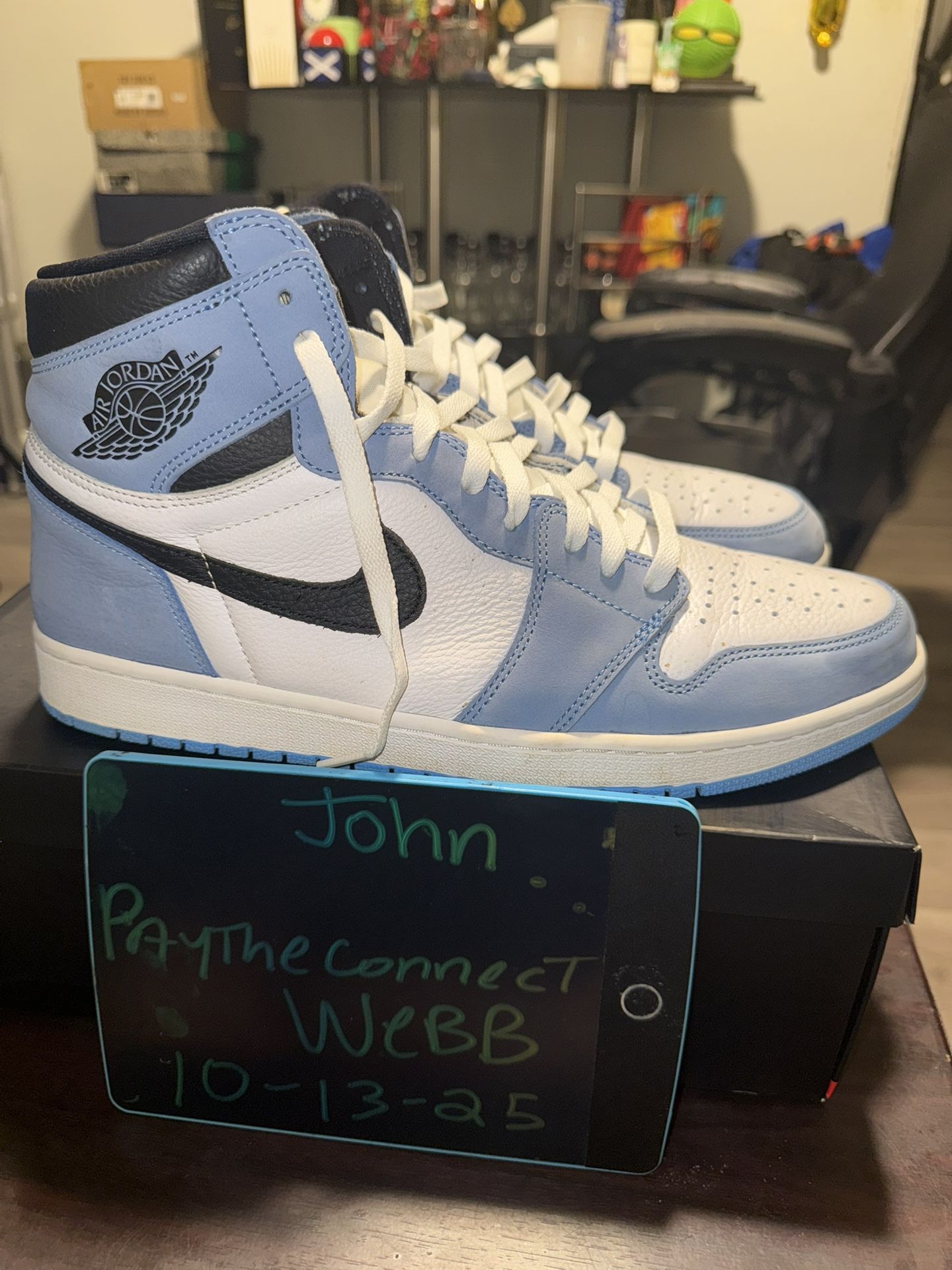 Jordan 1 University Blue Size 14 