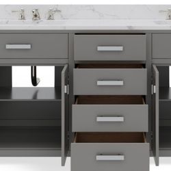 MADISON DOUBLE SINK BATHROOM VANITY BRAND NEW