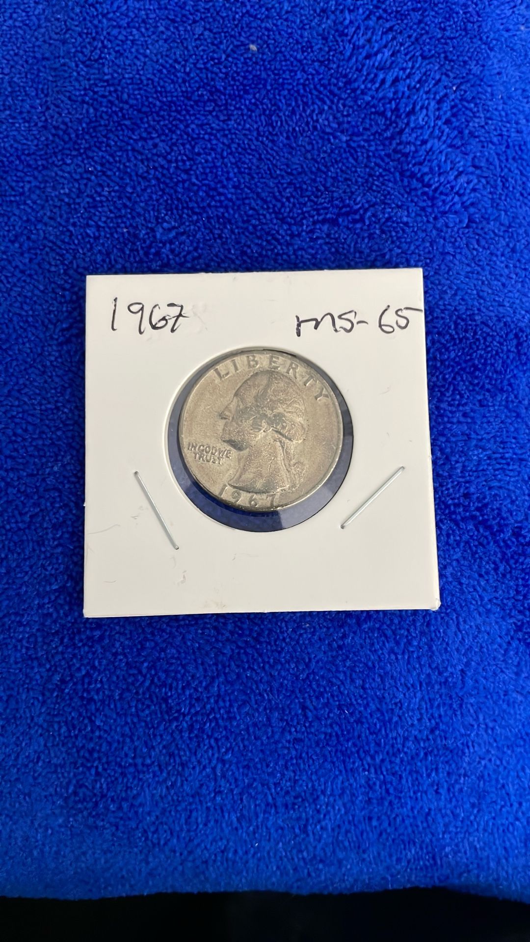 Liberty Quarter 1967. M-S-67