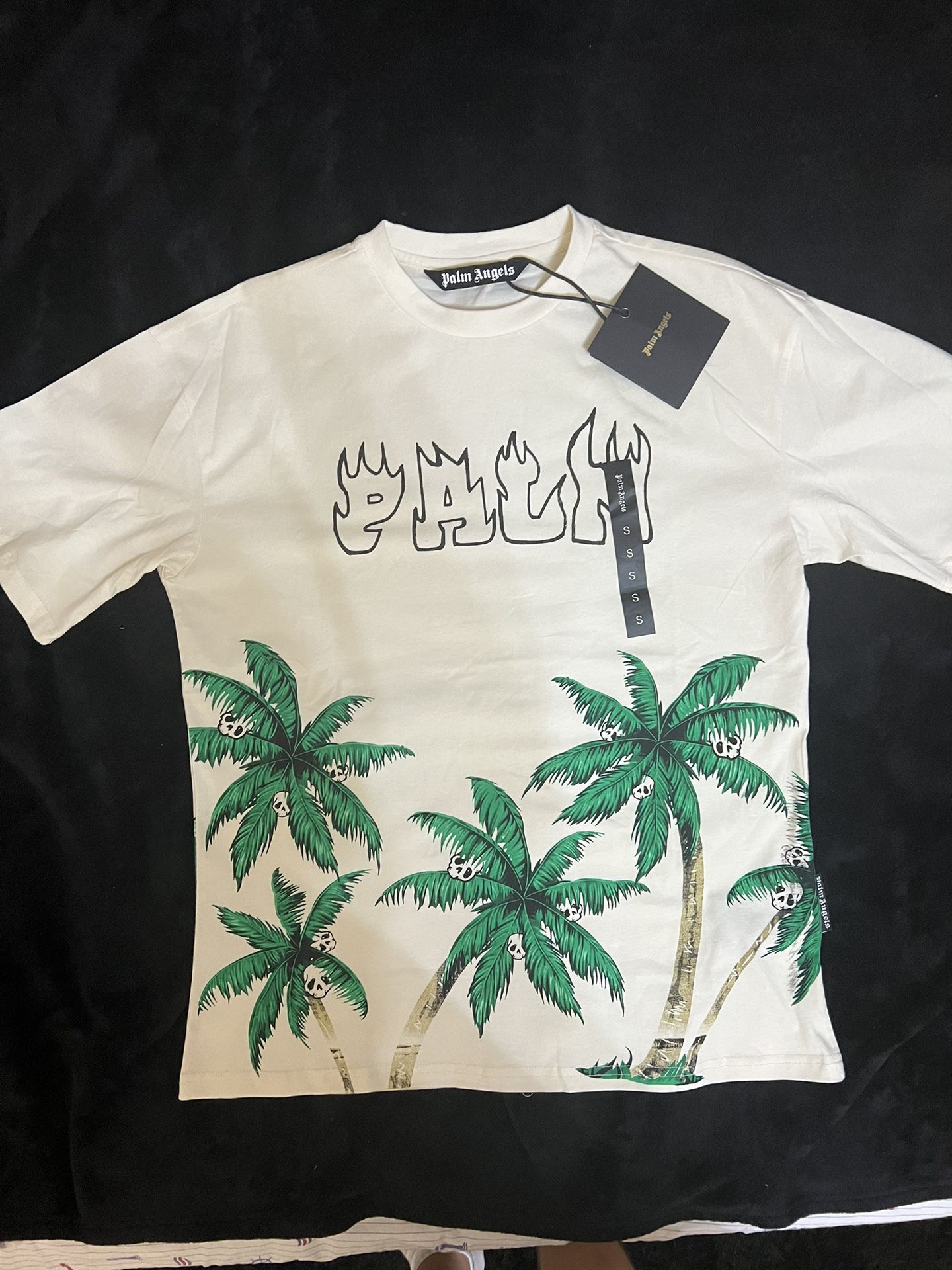 Palm Angels Palms And Skull Vintage Tee ‘White’ Brand New with Bag Size S