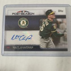 Matt Chapman Numbered Autograph /50