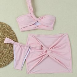 Pink Bikini And Cover Up
