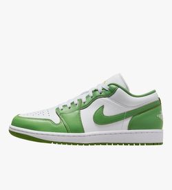 Jordan 1 Varsity Green and White Low Top Size 11