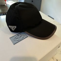 New Prada Speedrock Re-Nylon baseball cap Hat