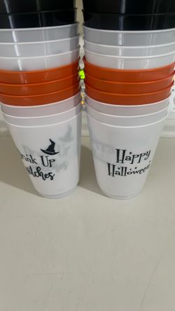 Halloween Plastic Cups 22 Ct