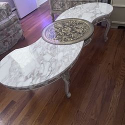Marble And Gold Coffee  Table