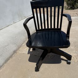 Vintage Style Wood Office Chair