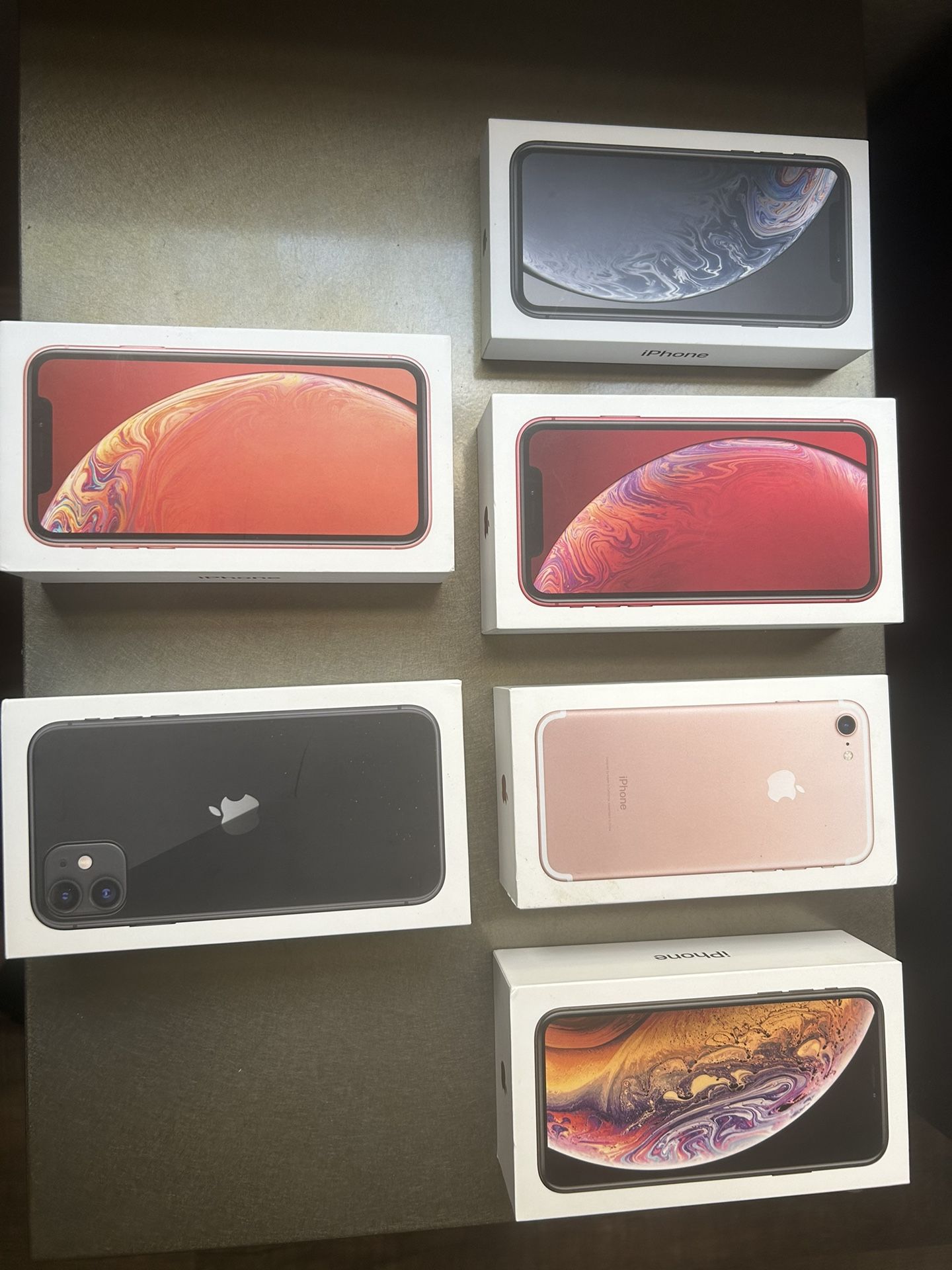 IPhone Boxes (7 & XR) ***No phone***