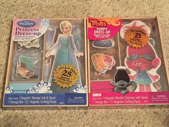 Magnetic Dress Up Trolls and Frozen