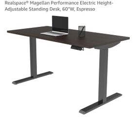Realspace® Magellan Performance Electric Height-Adjustable Standing Desk, 60"W, Espresso