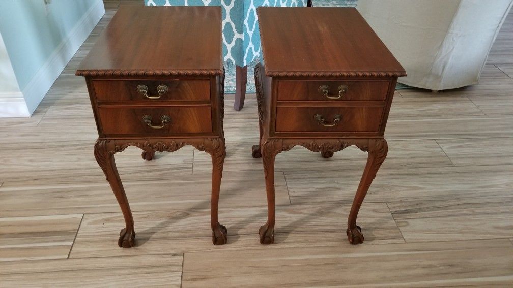 Antique Chippendale Side Tables