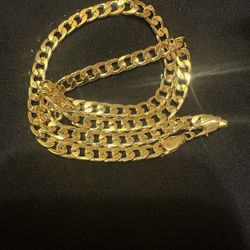 Gold Plated 6mm Heavy Thick Necklaces Various Sizes