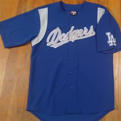 Mens Size Large Los Angeles Dodgers Jersey Full Button Pedro Betts