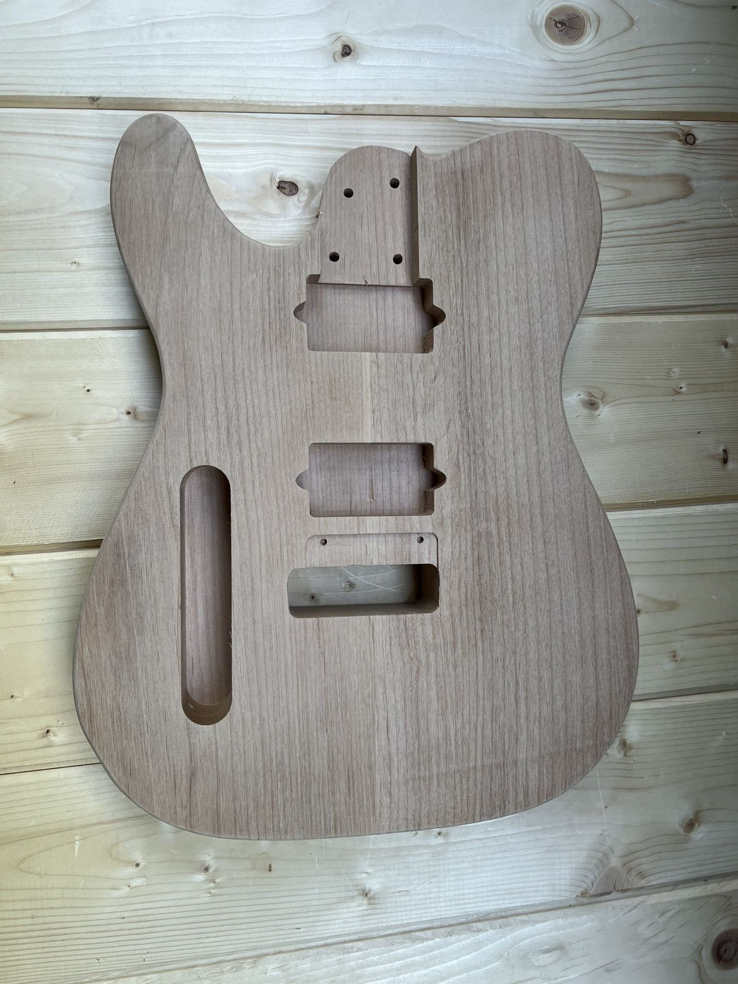 Left- Handed T- Style HH Guitar Body/ 2-piece Alder/Suhr- Inspired/CNC Machine Cut/ Weight: 4.5 Lbs