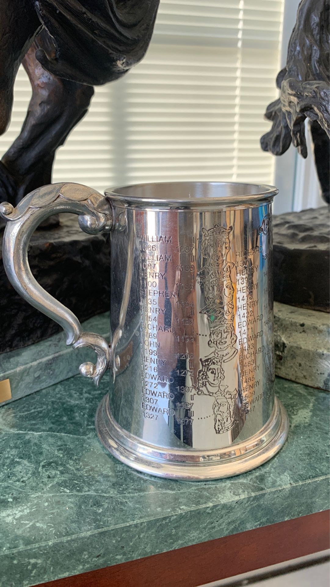 Kings and Queens pewter tankard (Tower of London)