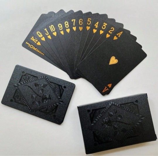 Black and Gold Playing Cards