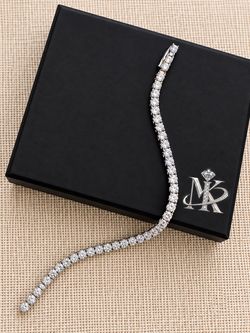 925 Sterling Silver 6.00CTW MOISSANITE Ladies Tennis Bracelet Size 6.5”