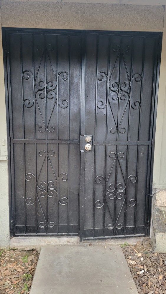 Metal Security Double Doors