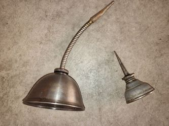 Vintage oil cans