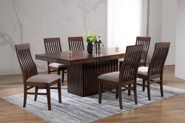new 182991-S7 Briarwood 7-piece Extension Leaf Dining Table Set Mango Oak