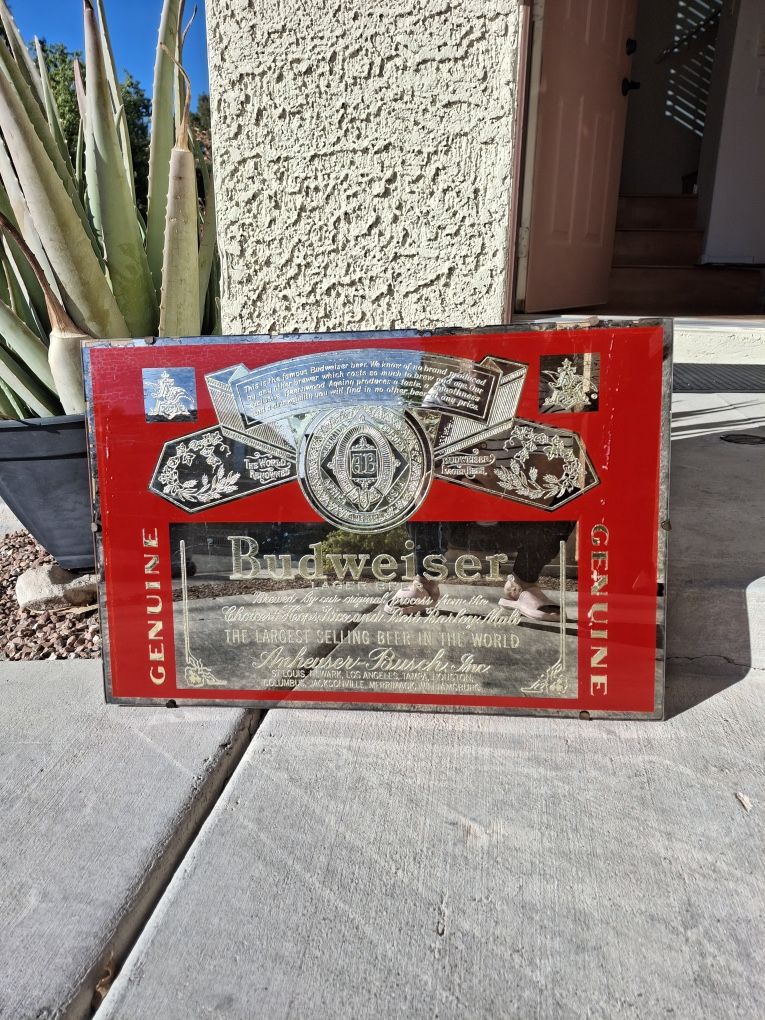 Budweiser Sign Vintage 1970 for Sale in North Las Vegas, NV OfferUp
