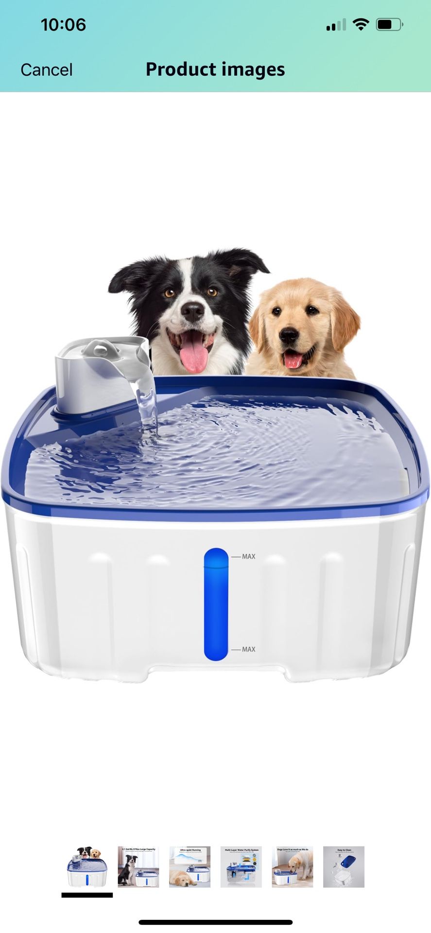 Dog Water fountain For Large Dogs