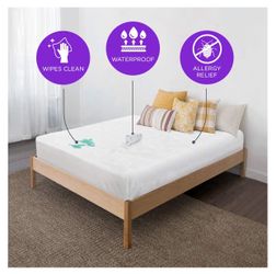 Plastic Mattress Protector - Heavy Duty, Fitted Vinyl King size