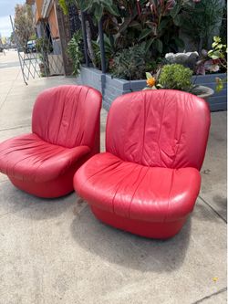 Antique swivel rock sliders, very comfortable, awesome leather, Club Chair, Chairs