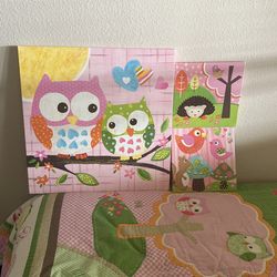 Wall Decor (set of 3) Forest Creatures