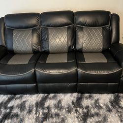 Black And Grey Leather Furniture 