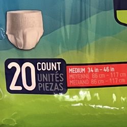 Daily Underwear Adult Pampers  Size M 4 Packs
