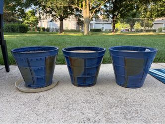 14” ceramic pots