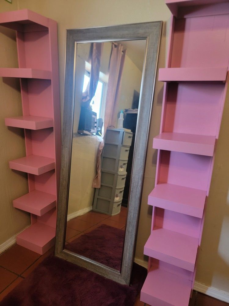 Pink Side Shelves