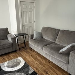 Excellent Condition Barley Used Few Months only Sofa and Chair from Ashley Receipt 