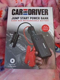 New Car and Driver Jump Start Power Bank 8000mAh