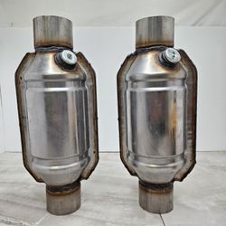2-piece set of Universal High-Flow Catalytic Converters