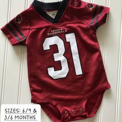 💥ALL NEW NO TAGS 💥
🏈 Arizona Cardinals NFL 
Baby One Piece Jersey🏈