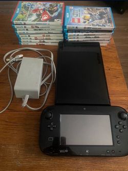Nintendo Wii U with some games