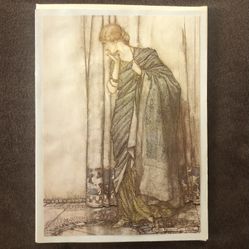 Vintage Green Tiger Press La Jolla Ca NOS Blank Greeting Card