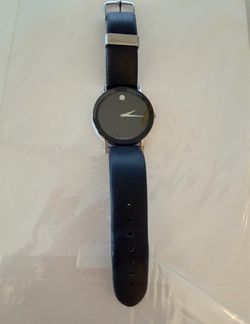 Movado Museum Watch with Leather Strap